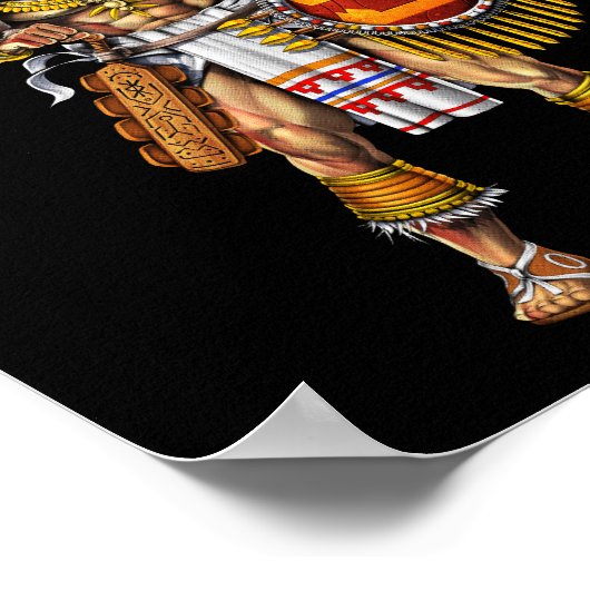Aztec Eagle Warrior Poster (Hoek)
