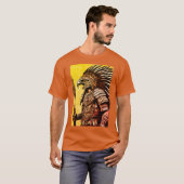 Aztec Eagle Warrior T-shirt - ingewikkeld Tattoo (Voorkant volledig)