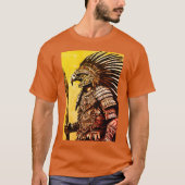Aztec Eagle Warrior T-shirt - ingewikkeld Tattoo (Voorkant)