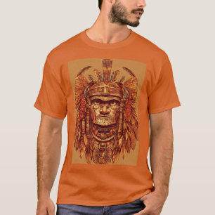 Aztec Eagle Warrior T-Shirt - Verfijnd Tattoo De