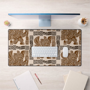 Aztec Eagle Warrior Tribal Oude kunst Bureaumat