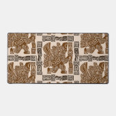 Aztec Eagle Warrior Tribal Oude kunst Bureaumat (Voorkant)