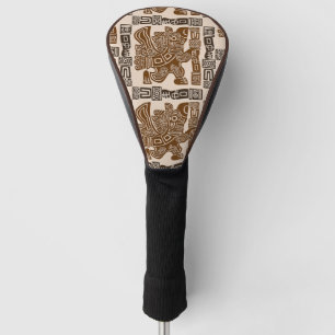 Aztec Eagle Warrior Tribal Oude kunst Golfheadcover