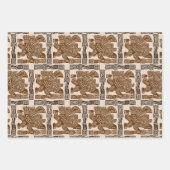 Aztec Eagle Warrior Tribal Oude kunst Inpakpapier Vel (Voorkant 2)