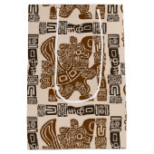 Aztec Eagle Warrior Tribal Oude kunst Medium Cadeauzakje (Achterkant)