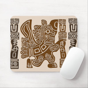 Aztec Eagle Warrior Tribal Oude kunst Muismat