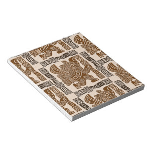 Aztec Eagle Warrior Tribal Oude kunst Notitieblok