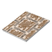 Aztec Eagle Warrior Tribal Oude kunst Notitieblok (Gedraaid)