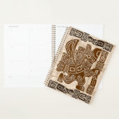 Aztec Eagle Warrior Tribal Oude kunst Planner (Display)