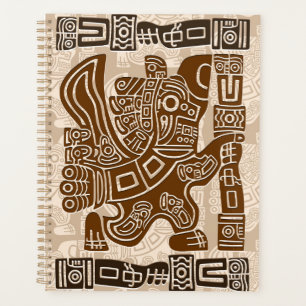 Aztec Eagle Warrior Tribal Oude kunst Planner