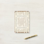 Aztec Eagle Warrior Tribal Oude kunst Post-it® Notes (Op bureau)
