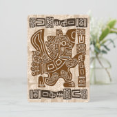 Aztec Eagle Warrior Tribal Oude kunst Programma (Staand voorkant)