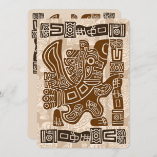 Aztec Eagle Warrior Tribal Oude kunst Programma