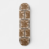 Aztec Eagle Warrior Tribal Oude kunst Skateboard (Voorkant)