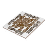 Aztec Eagle Warrior Tribal Oude kunst Tegeltje (Zijkant)