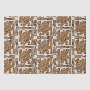 Aztec Eagle Warrior Tribal Oude kunst Tissuepapier