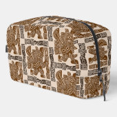 Aztec Eagle Warrior Tribal Oude kunst Toilettasje (Rechterhoek)