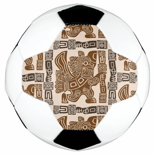 Aztec Eagle Warrior Tribal Oude kunst Voetbal (Voorkant)