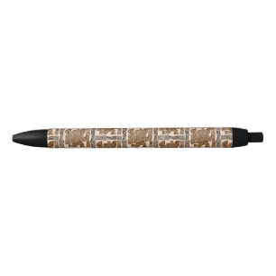 Aztec Eagle Warrior Tribal Oude kunst Zwarte Inkt Pen