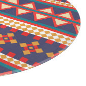 Aztec Elegance | Planche à découper en verre (Coin)