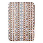 Aztec Essence Horizontale PTN II Roest Blue Cream Badmat (Voorkant Verticaal)