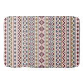 Aztec Essence II (V) Ptn Red Blue Cream Badmat (Voorkant)