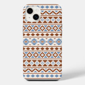 Aztec Essence Motif II Crème bleu rouille (Verso)