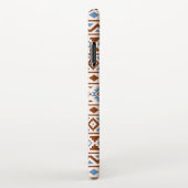 Aztec Essence Pattern II Rust Blue Cream iPhone Hoesje (Rechterkant)