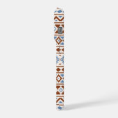 Aztec Essence Pattern II Rust Blue Cream iPhone Hoesje (Linkerkant)