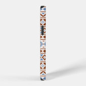 Aztec Essence Pattern II Rust Blue Cream iPhone Hoesje (Rechterkant)