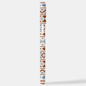 Aztec Essence Pattern II Rust Blue Cream iPhone Hoesje (Rechterkant)