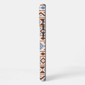 Aztec Essence Pattern II Rust Blue Cream iPhone Hoesje (Linkerkant)