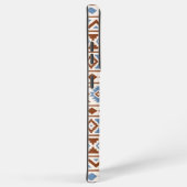 Aztec Essence Pattern II Rust Blue Cream Samsung Galaxy Hoesje (Rechterkant)