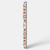 Aztec Essence Pattern II Rust Blue Cream Samsung Galaxy Hoesje (Achterkant horizontaal)