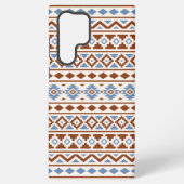 Aztec Essence Pattern II Rust Blue Cream Samsung Galaxy Hoesje (Achterkant)
