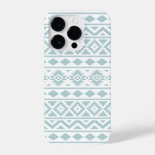 Aztec Essence Ptn III Eend Ei Blauw op Wit iPhone 14 Plus Hoesje