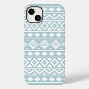 Aztec Essence Ptn III Wit op Duck Egg Blue Case-Mate iPhone 14 Plus Hoesje