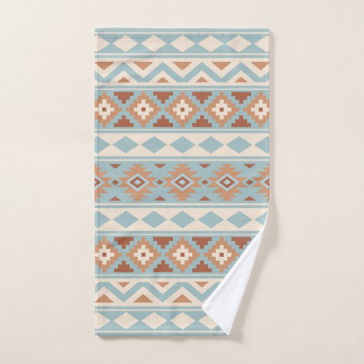 Aztec Essence Ptn IIIb Blue Cream Terracottas (Serviette à main)