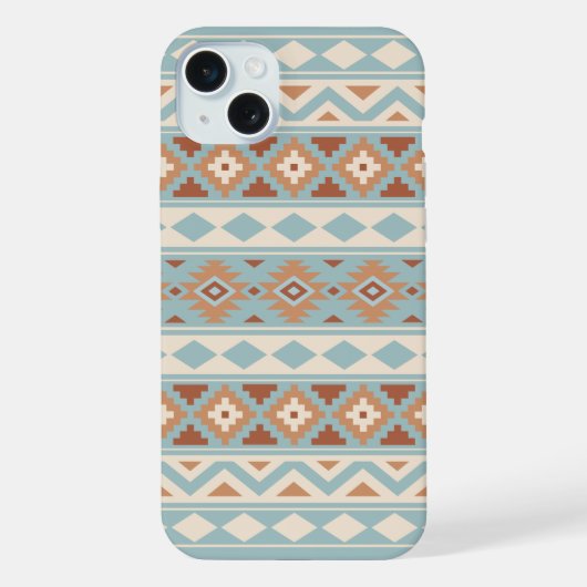 Aztec Essence Ptn IIIb Blue Cream Terracottas (Verso)