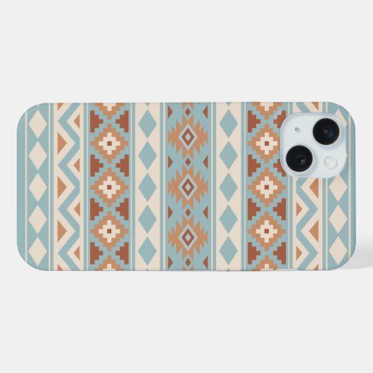 Aztec Essence Ptn IIIb Blue Cream Terracottas (Verso Horizontal)