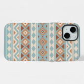 Aztec Essence Ptn IIIb Blue Cream Terracottas (Verso Horizontal)