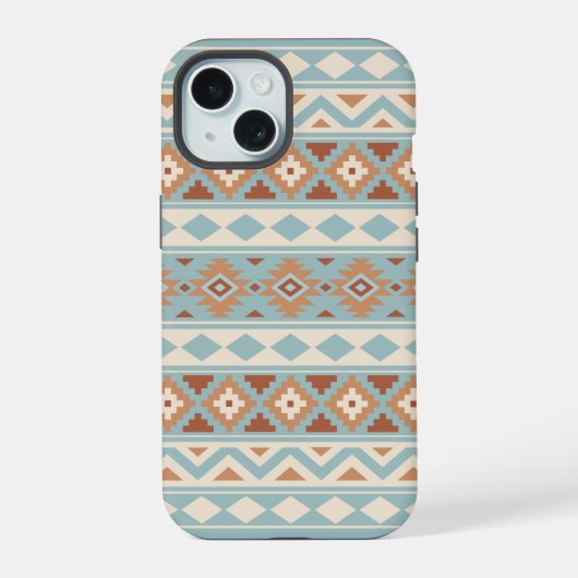 Aztec Essence Ptn IIIb Blue Cream Terracottas (Verso)