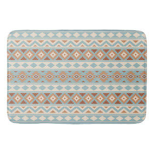Aztec Essence Ptn IIIb Blue Cream Terracottas Badmat