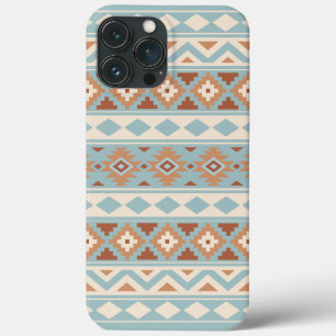 Aztec Essence Ptn IIIb Blue Cream Terracottas iPhone 13 Pro Max Hoesje