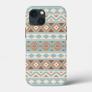 Aztec Essence Ptn IIIb Blue Cream Terracottas iPhone 13 Mini Hoesje