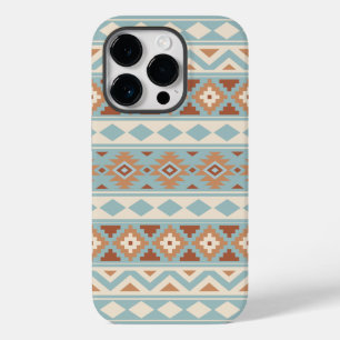 Aztec Essence Ptn IIIb Blue Cream Terracottas Case-Mate iPhone 14 Pro Hoesje