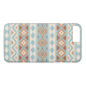 Aztec Essence Ptn IIIb Blue Cream Terracottas Case-Mate iPhone Case (Achterkant (Horizontaal))