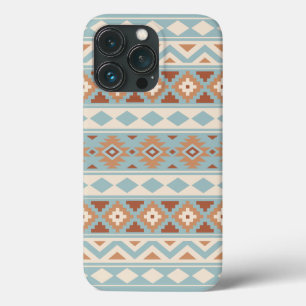 Aztec Essence Ptn IIIb Blue Cream Terracottas iPhone 13 Pro Hoesje