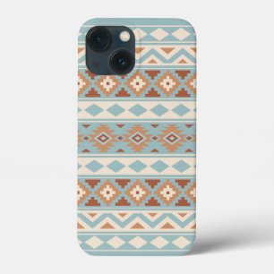 Aztec Essence Ptn IIIb Blue Cream Terracottas iPhone 13 Mini Hoesje