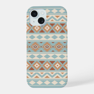 Aztec Essence Ptn IIIb Blue Cream Terracottas iPhone 15 Hoesje